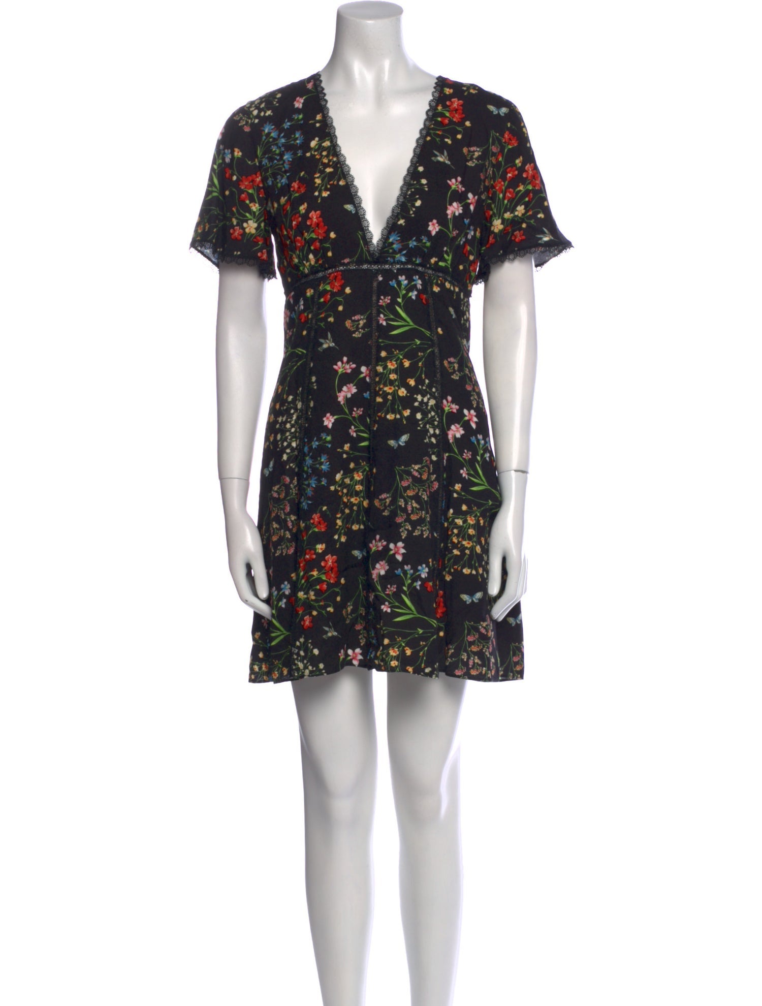 Alice + Olivia Floral Print Mini Dress