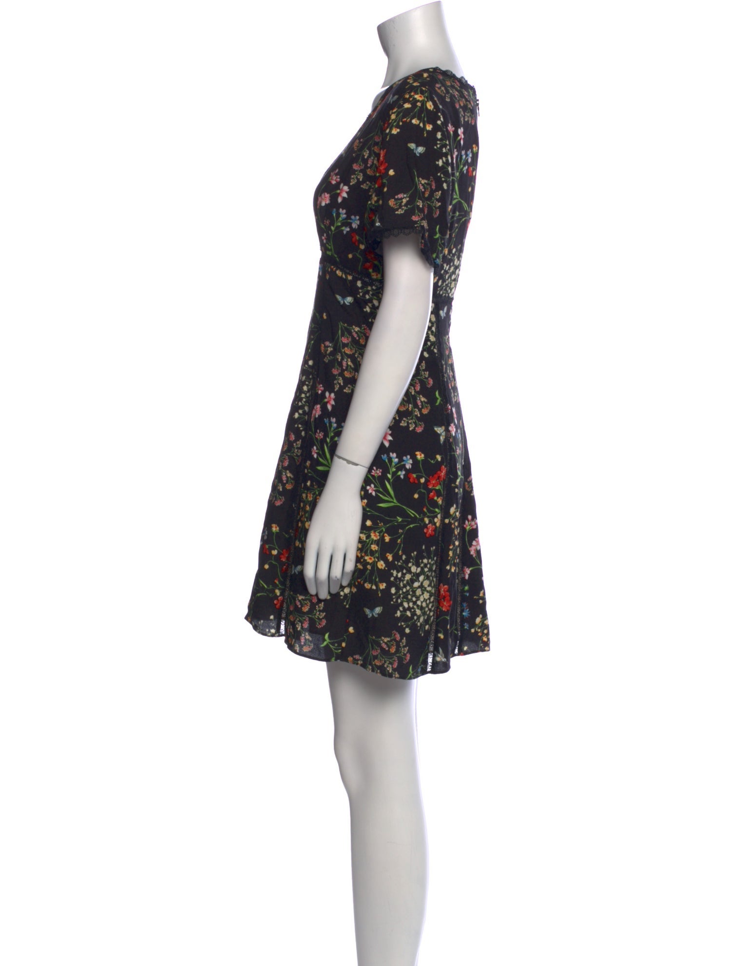 Alice + Olivia Floral Print Mini Dress