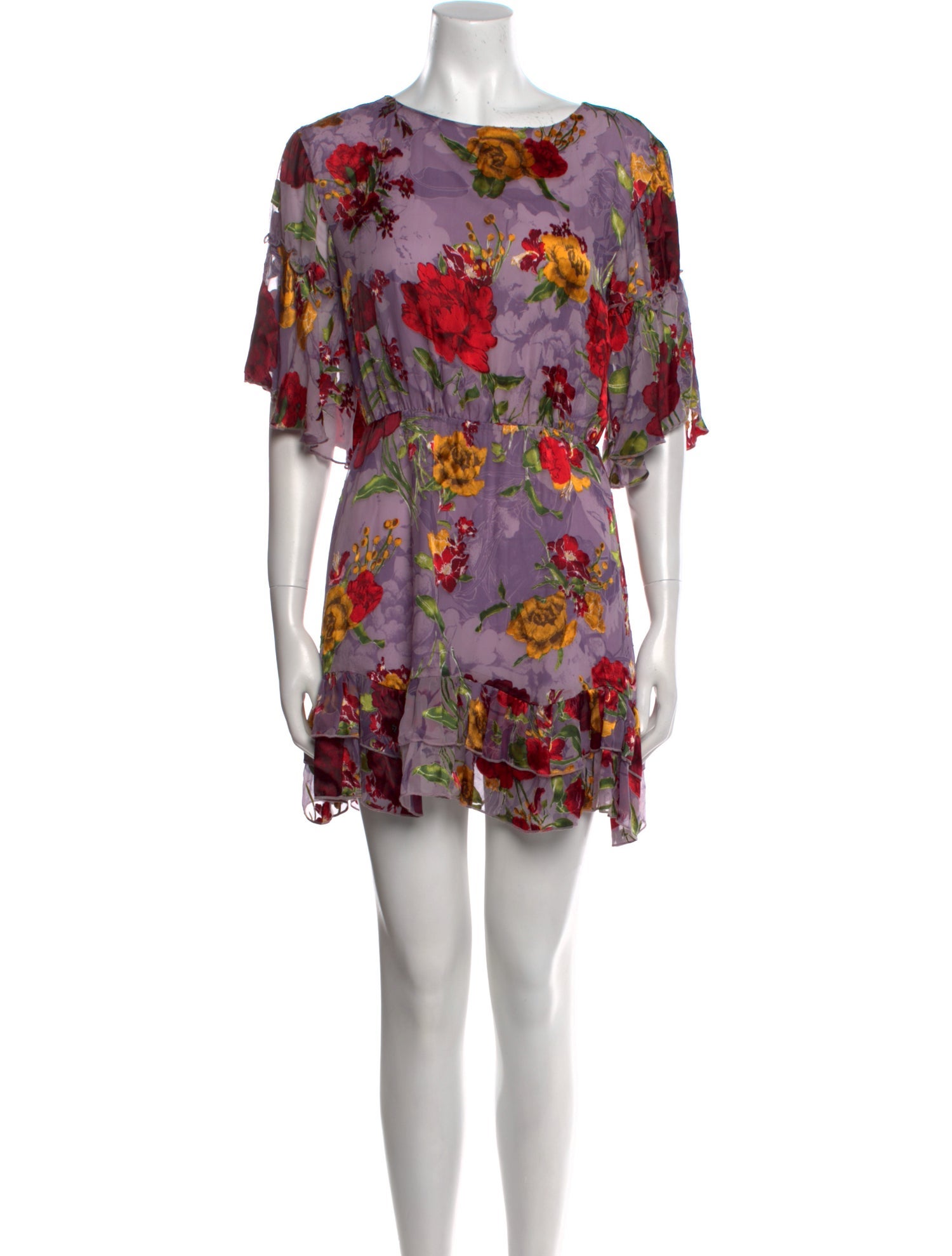 Alice + Olivia Floral Print Mini Dress