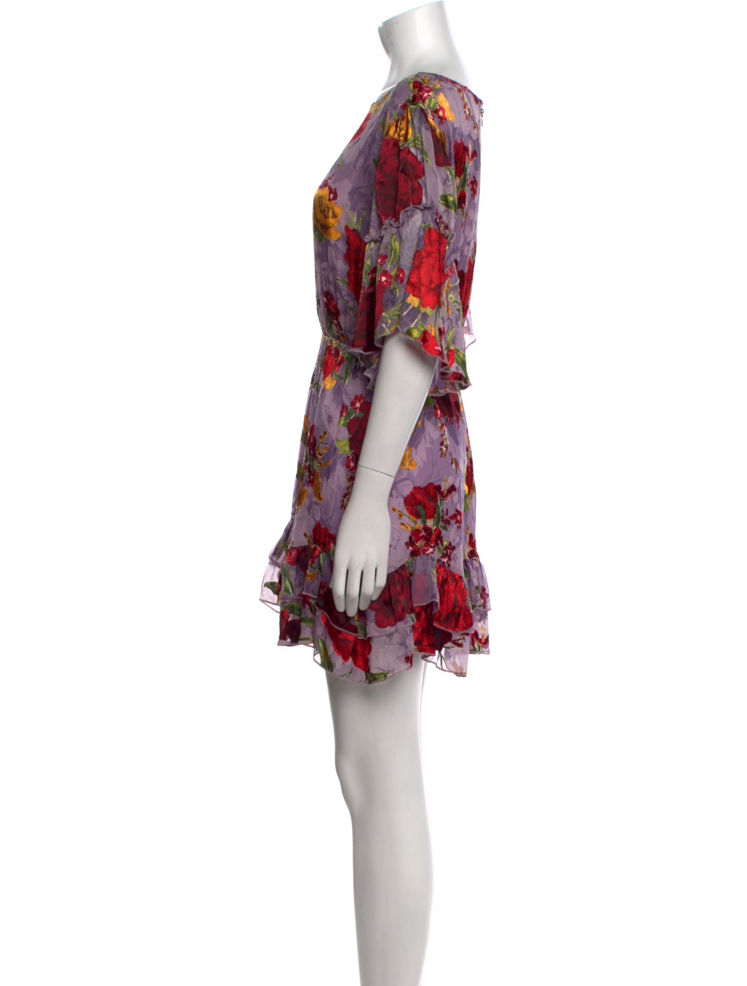 Alice + Olivia Floral Print Mini Dress
