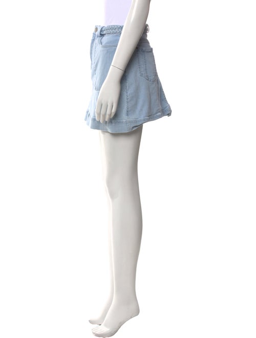 Alice + Olivia Raw-Edge Trim Mini Skirt