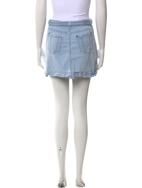 Alice + Olivia Raw-Edge Trim Mini Skirt