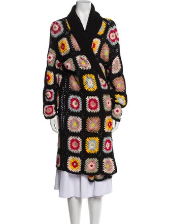 Alice + Olivia Printed V-Neck Sweater