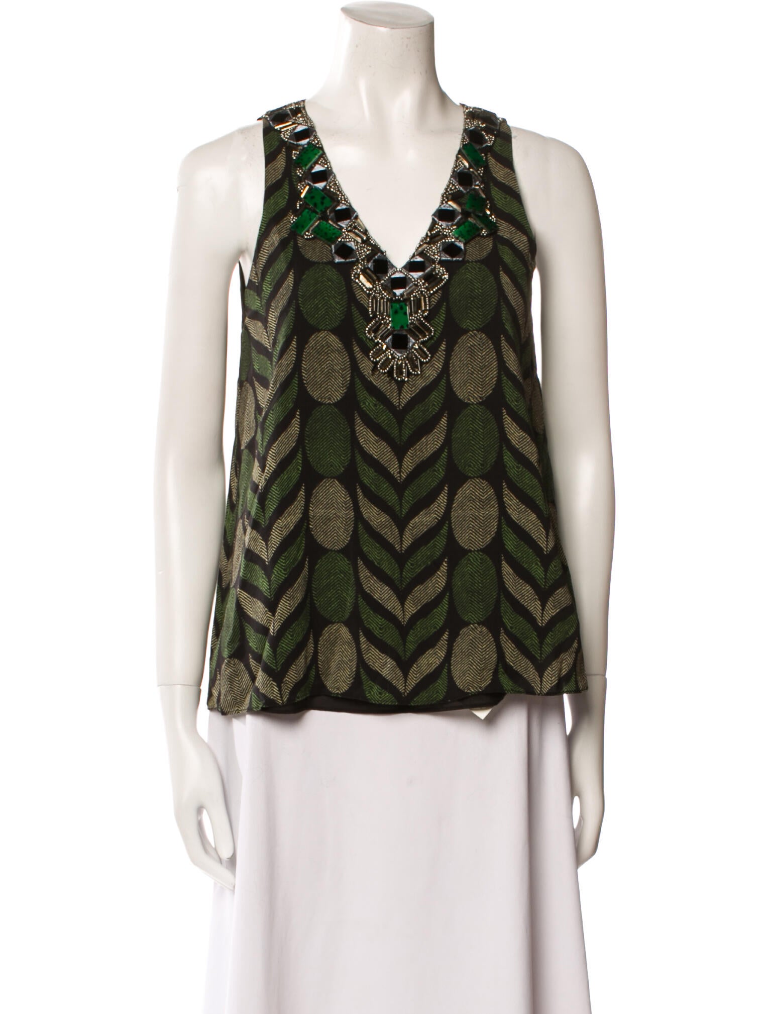 Alice + Olivia Silk Printed Blouse