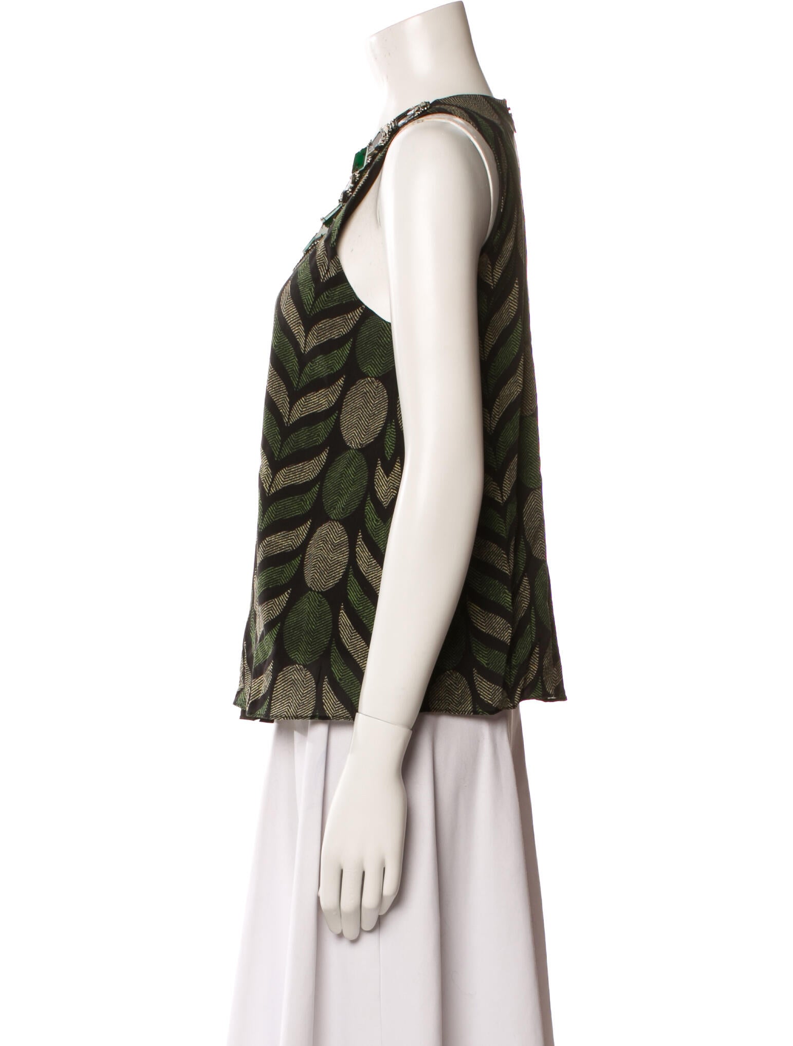 Alice + Olivia Silk Printed Blouse