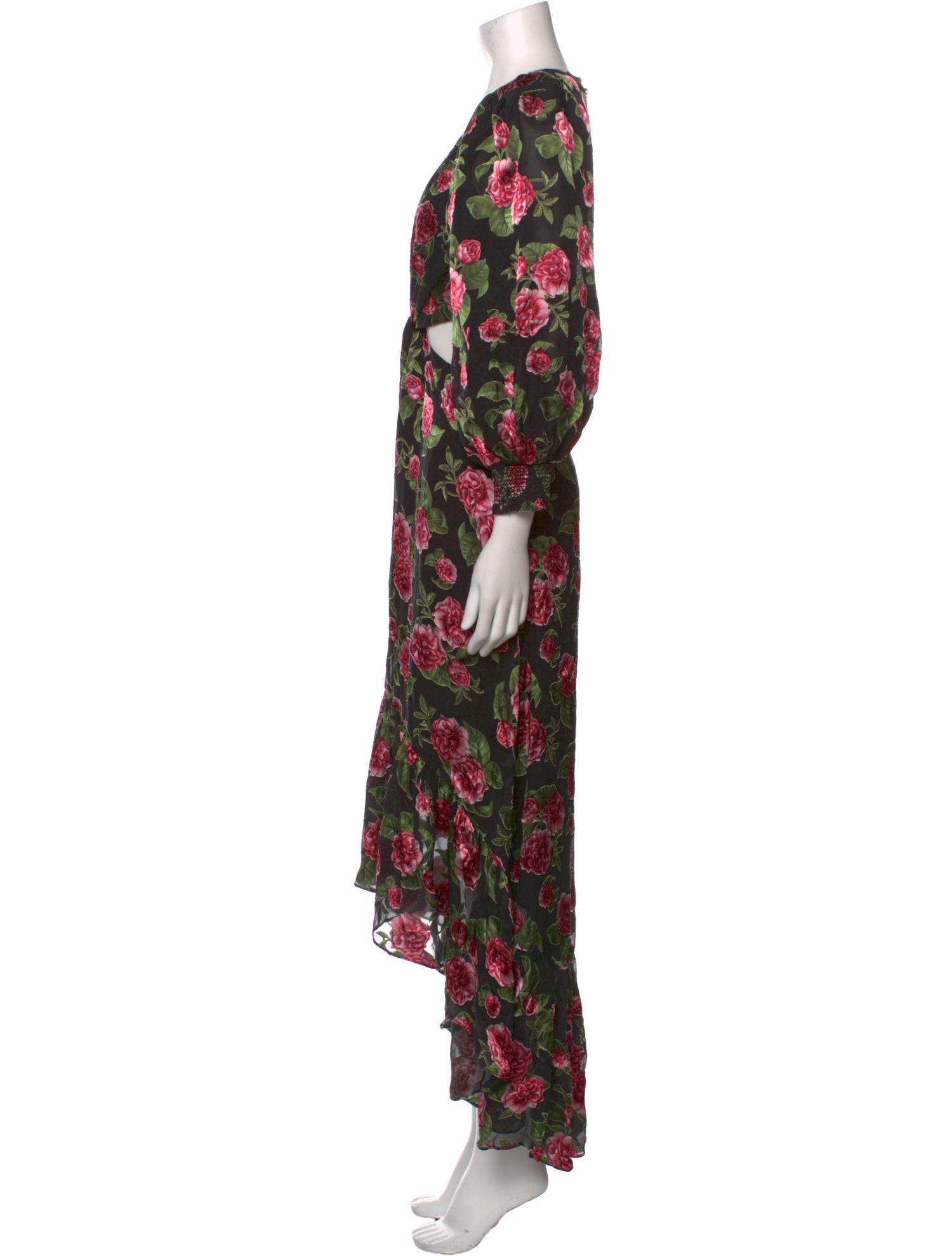 Alice + Olivia Floral Print Long Dress