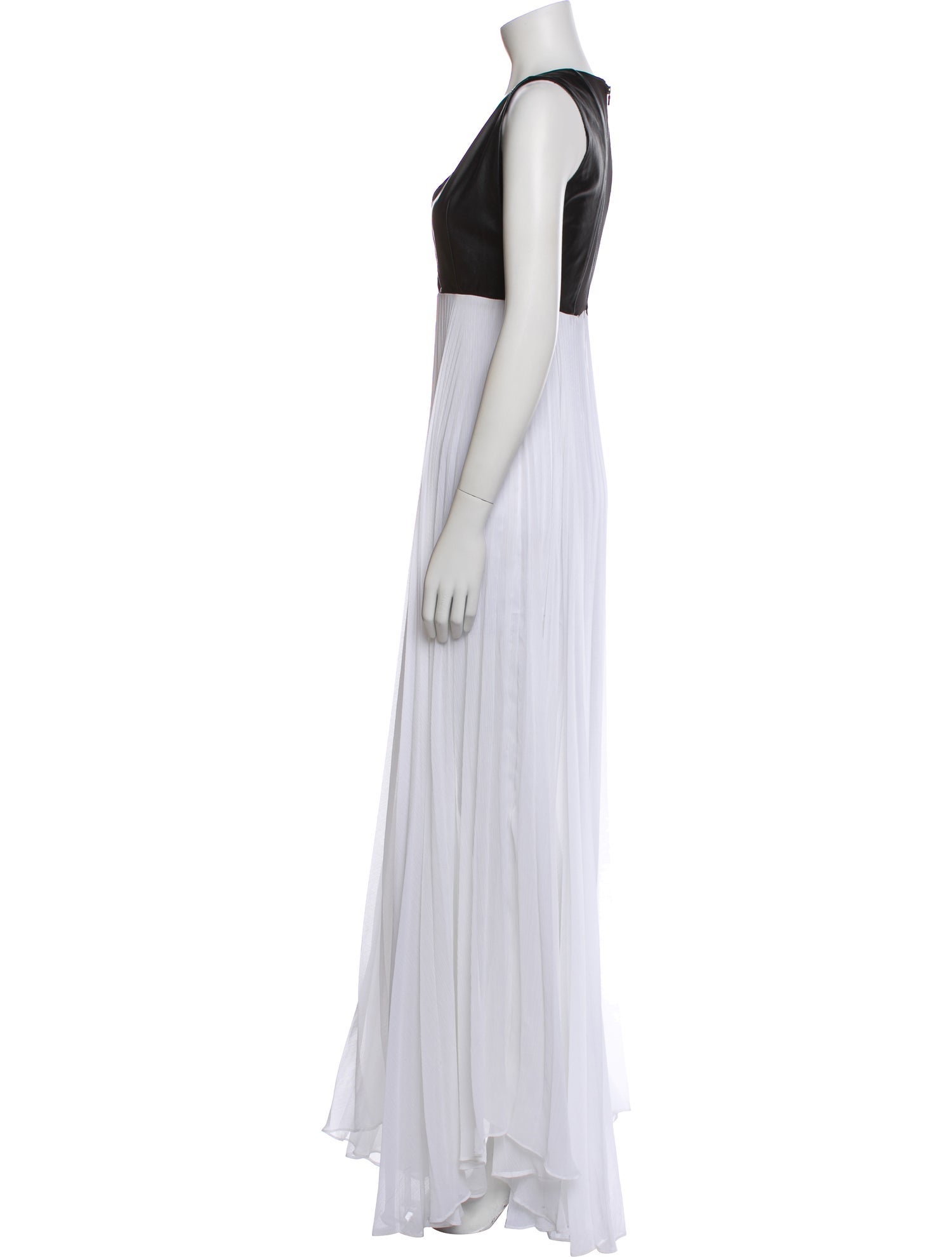 Alice + Olivia Leather Long Dress