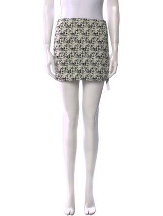 Alice + Olivia Tweed Pattern Mini Skirt