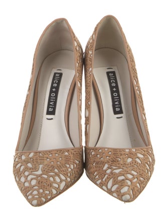 Alice + Olivia Canvas Pumps