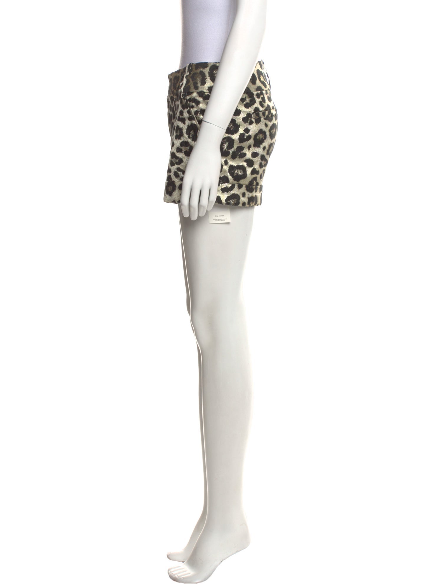 Alice + Olivia Animal Print Mini Shorts