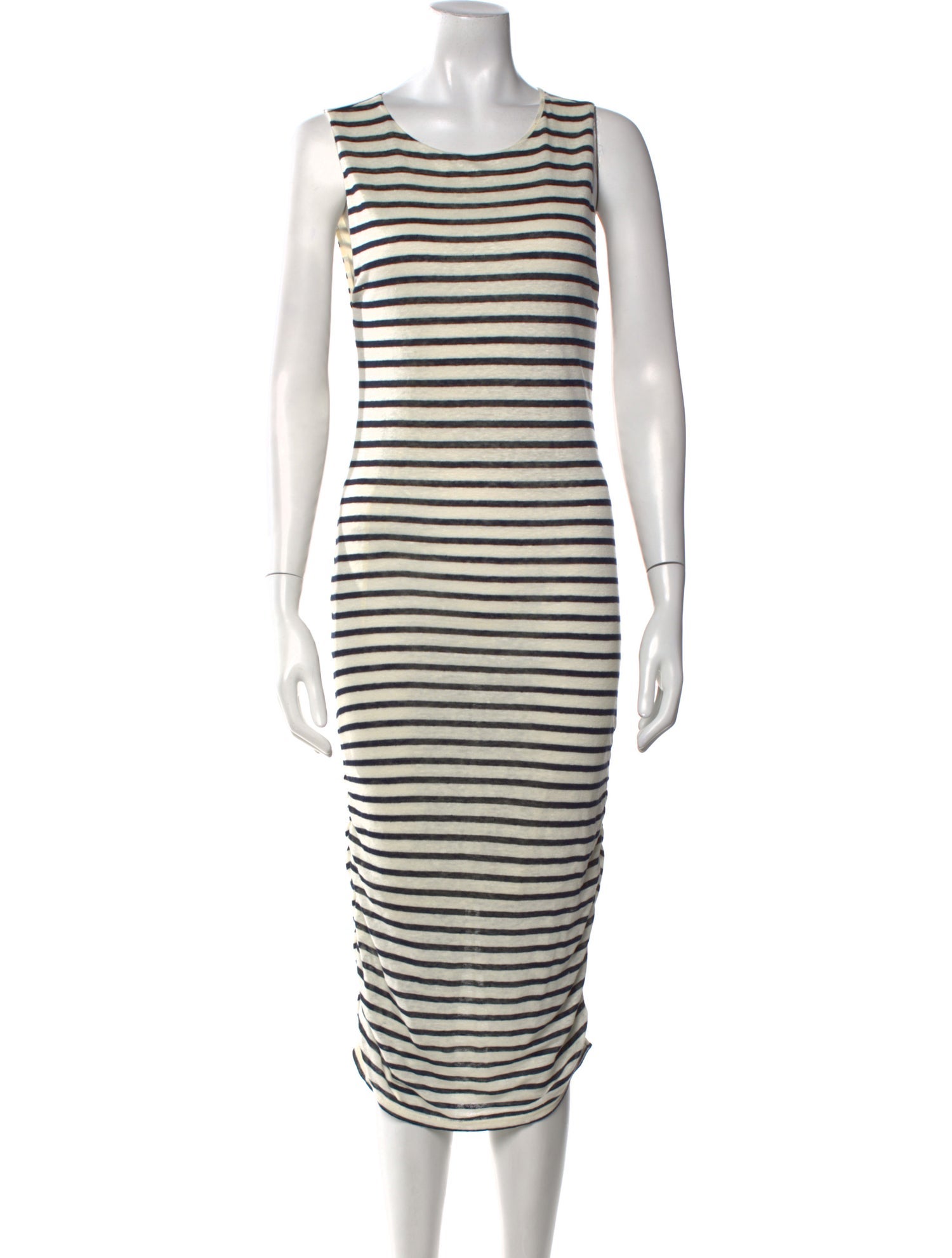 Alice + Olivia Linen Midi Length Dress