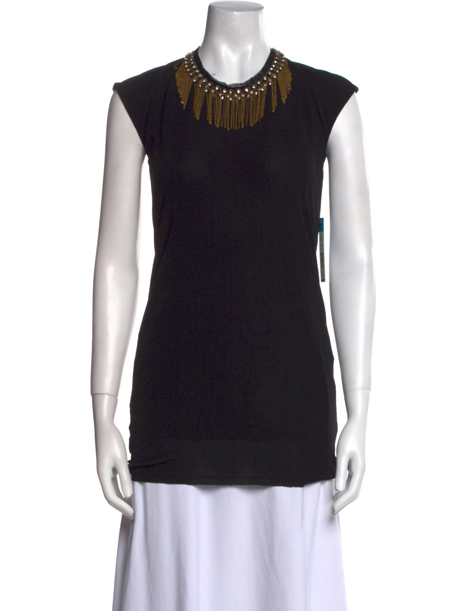 Alice + Olivia Crew Neck Sleeveless Top