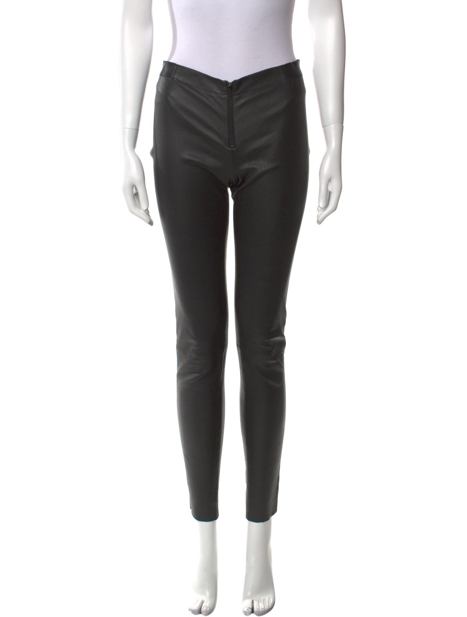 Alice + Olivia Leather Skinny Leg Pants