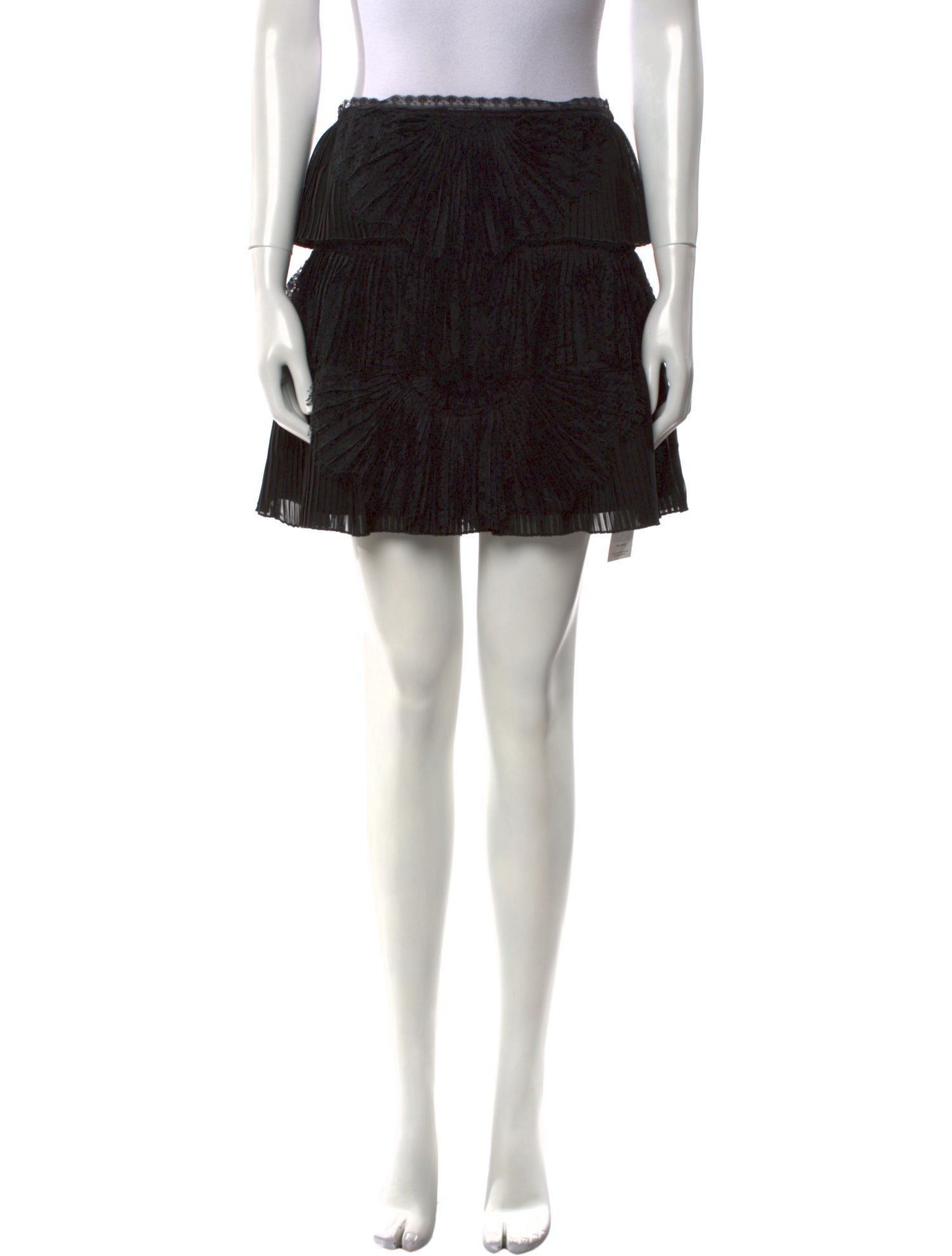 Alice + Olivia Ruffle Embellishment Mini Skirt