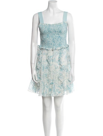 Alice + Olivia Dresses Floral Print Mini Dress US 8 | M