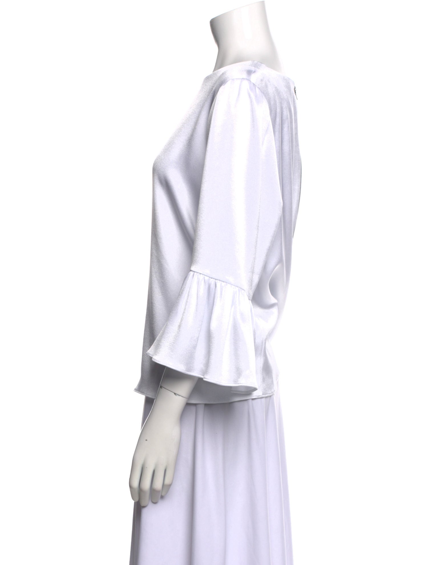 Alice + Olivia Bateau Neckline Three-Quarter Sleeve Blouse w/ Tags