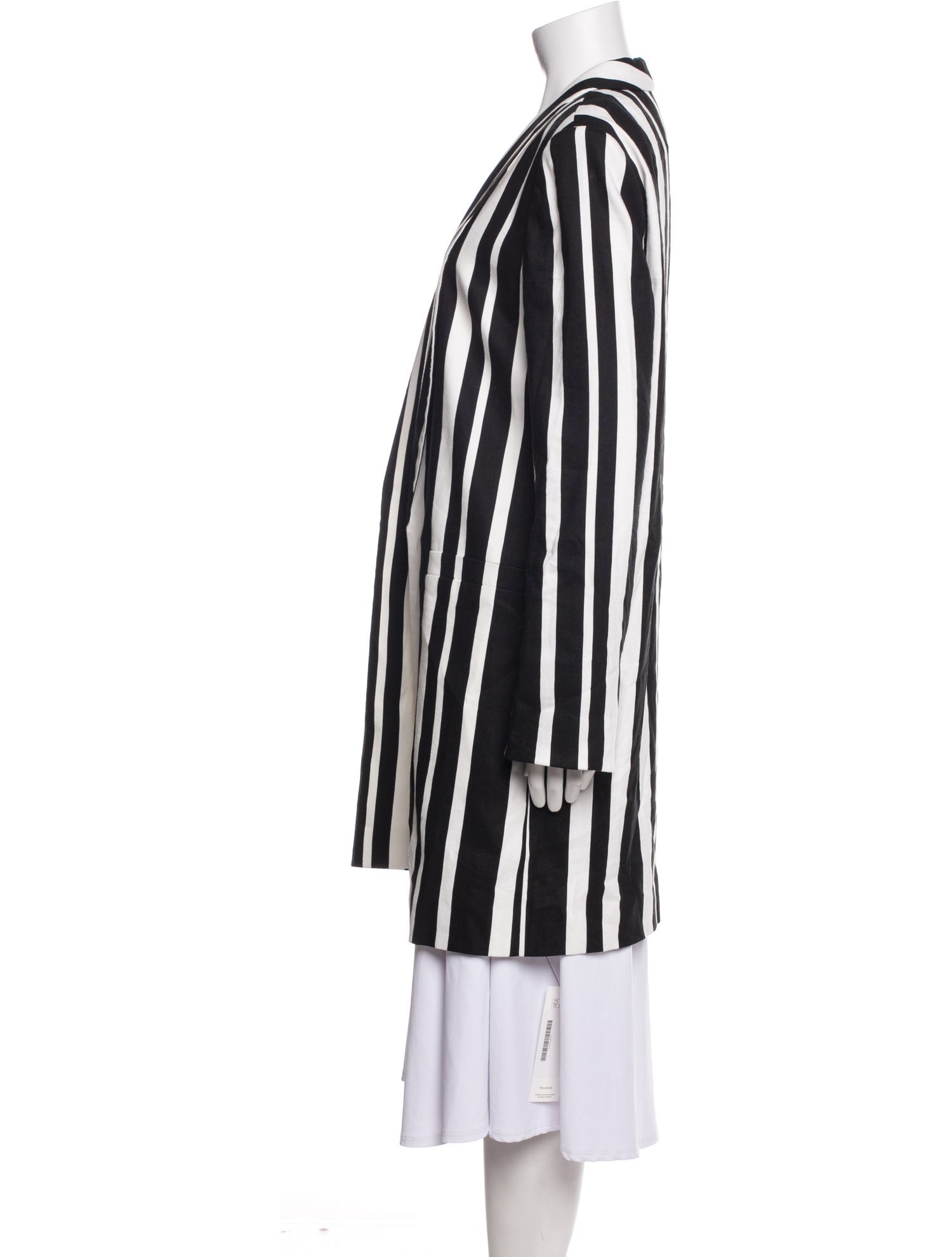 Alice + Olivia Linen Striped Coat