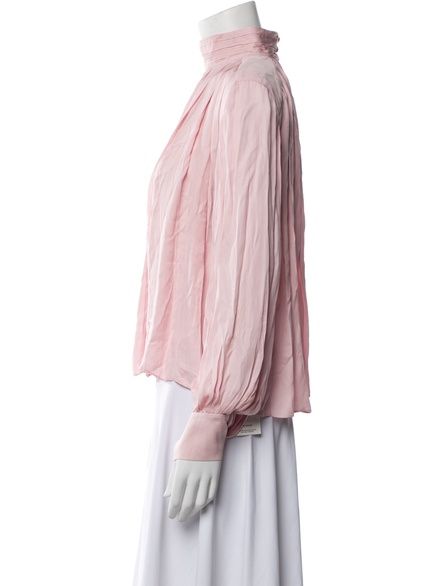 Alice + Olivia Mock Neck Long Sleeve Blouse