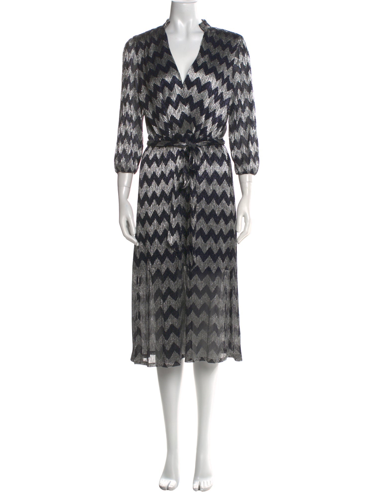 Alice + Olivia Printed Midi Length Dress
