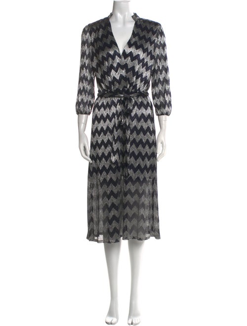 Alice + Olivia Printed Midi Length Dress