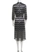 Alice + Olivia Printed Midi Length Dress