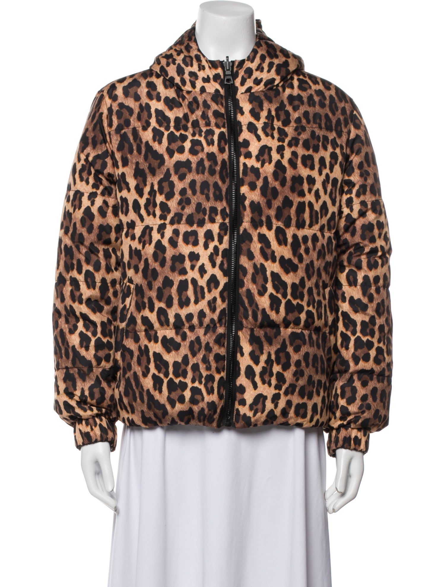 Alice + Olivia Animal Print Down Jacket