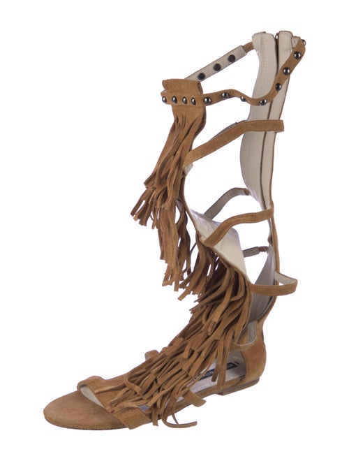 Alice + Olivia x Stacey Bendet Suede Gladiator Sandals
