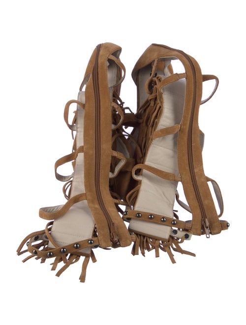 Alice + Olivia x Stacey Bendet Suede Gladiator Sandals