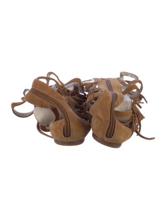 Alice + Olivia x Stacey Bendet Suede Gladiator Sandals