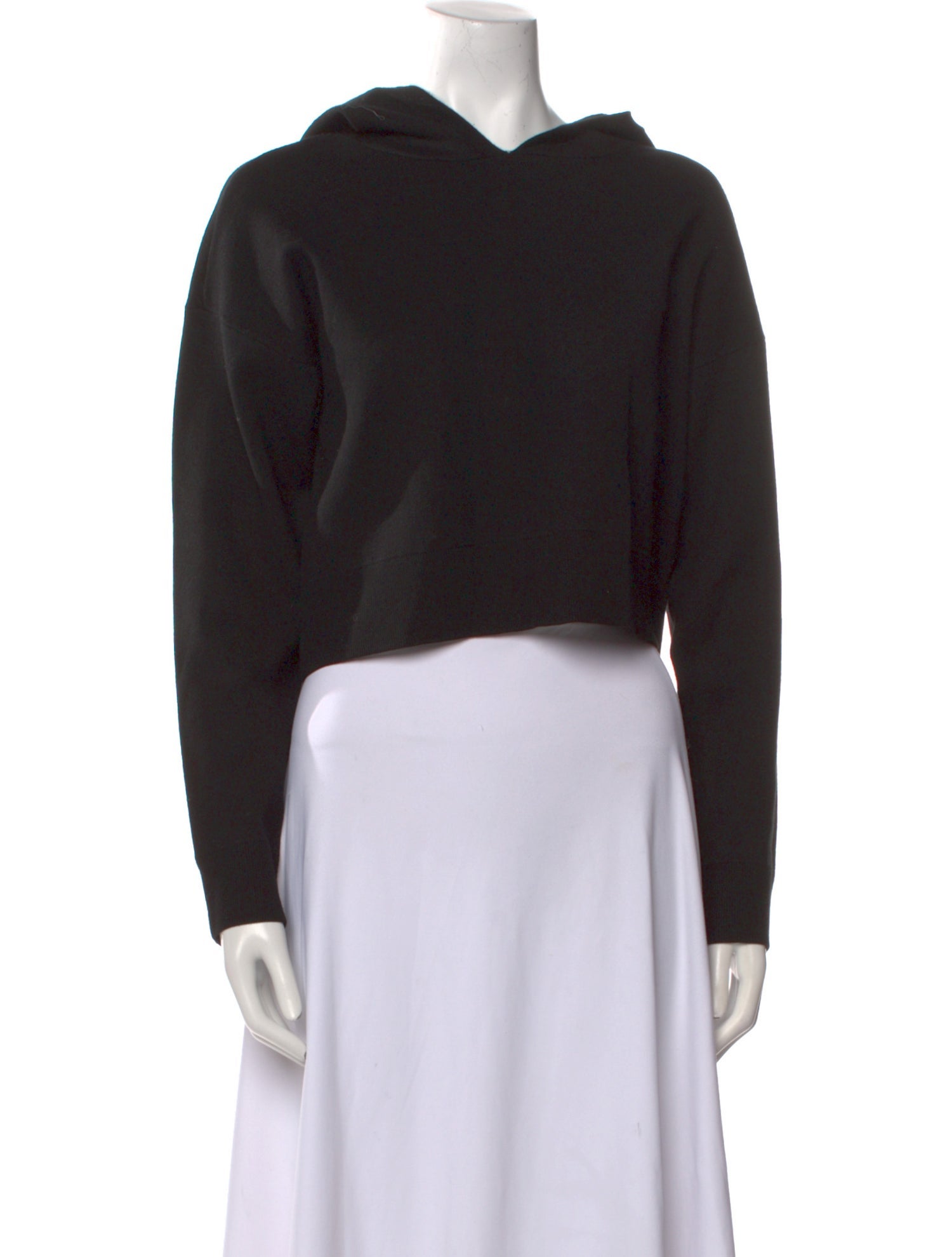 Alice + Olivia Crew Neck Long Sleeve Crop Top