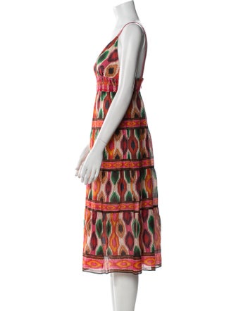 Alice + Olivia Printed Midi Length Dress