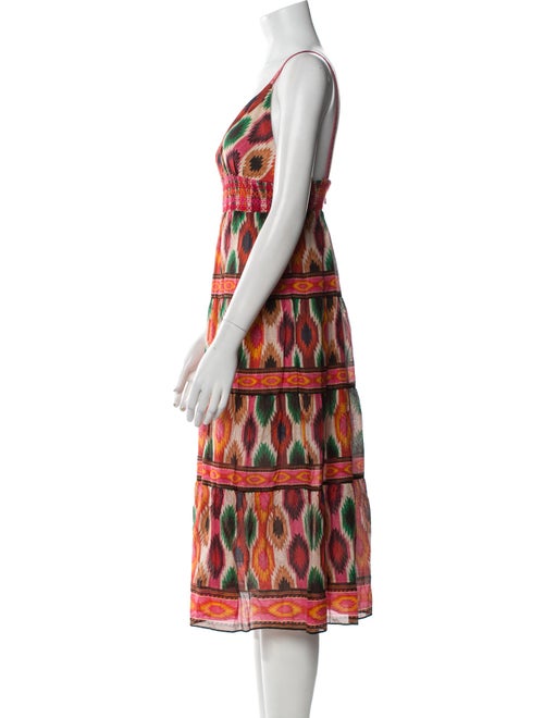 Alice + Olivia Printed Midi Length Dress