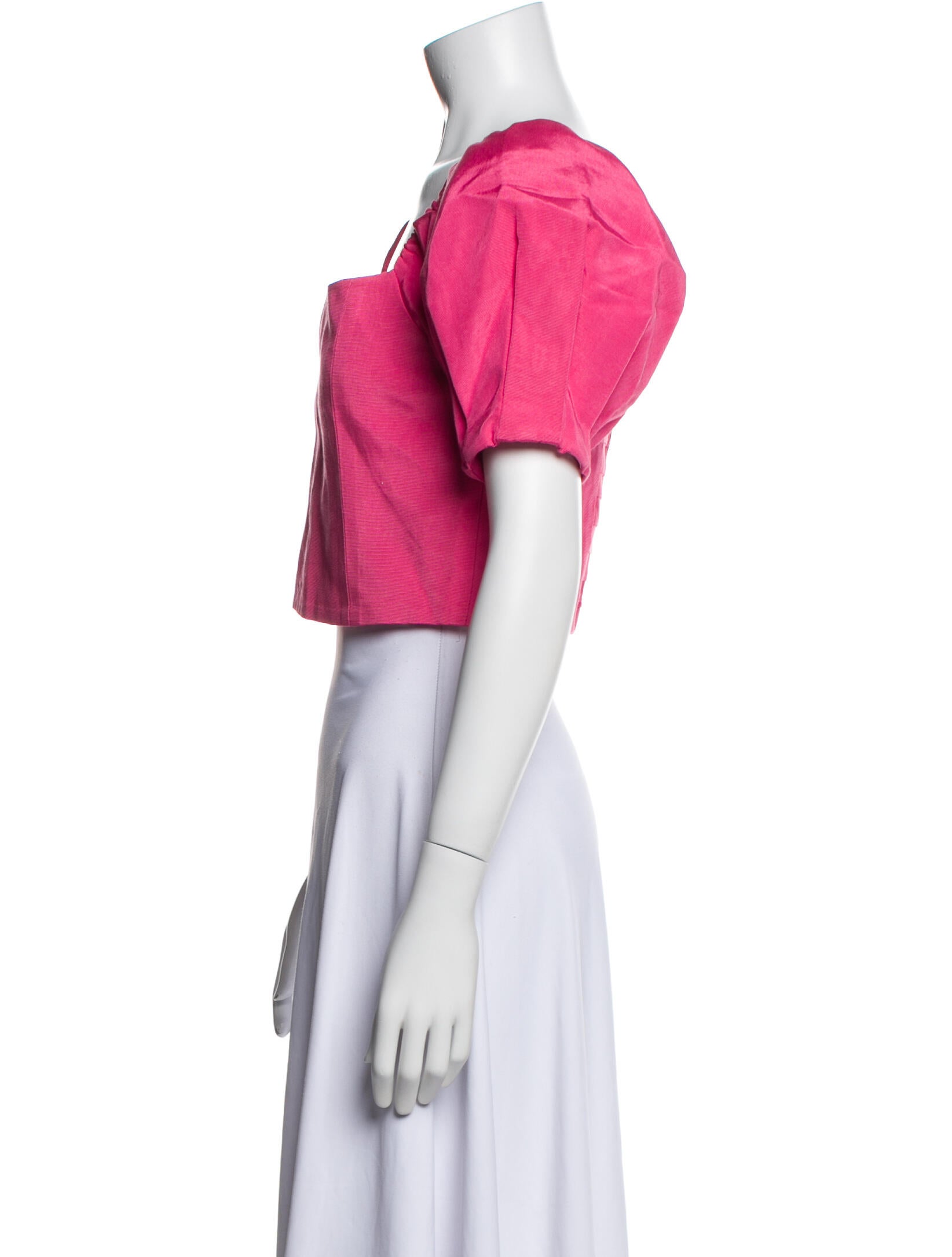 Alice + Olivia Square Neckline Short Sleeve Crop Top w/ Tags