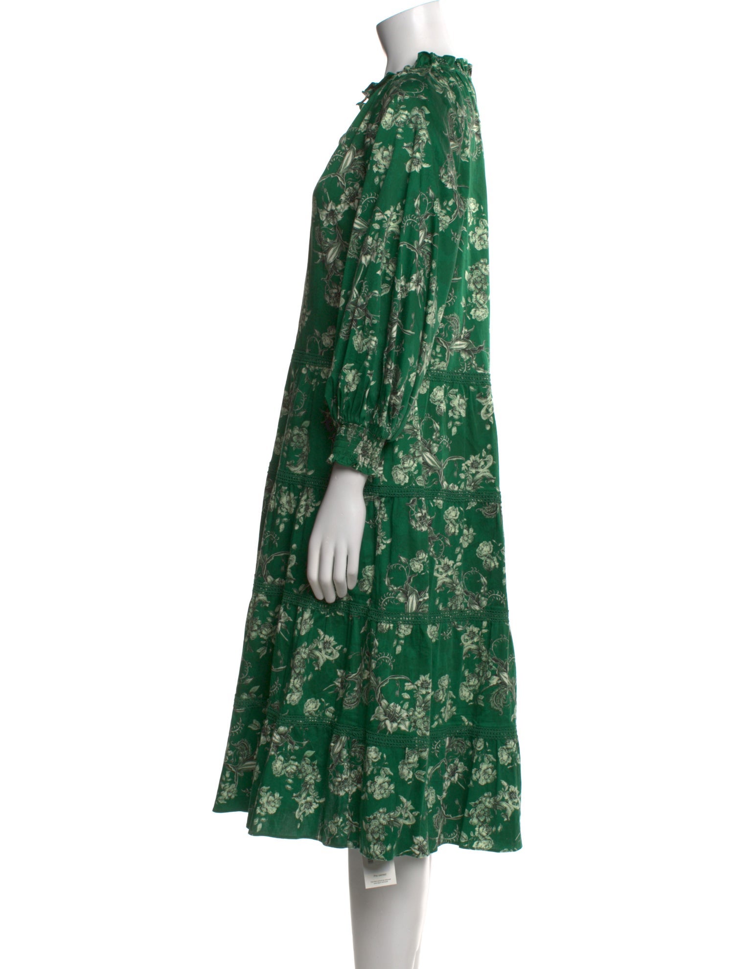 Alice + Olivia Floral Print Midi Length Dress