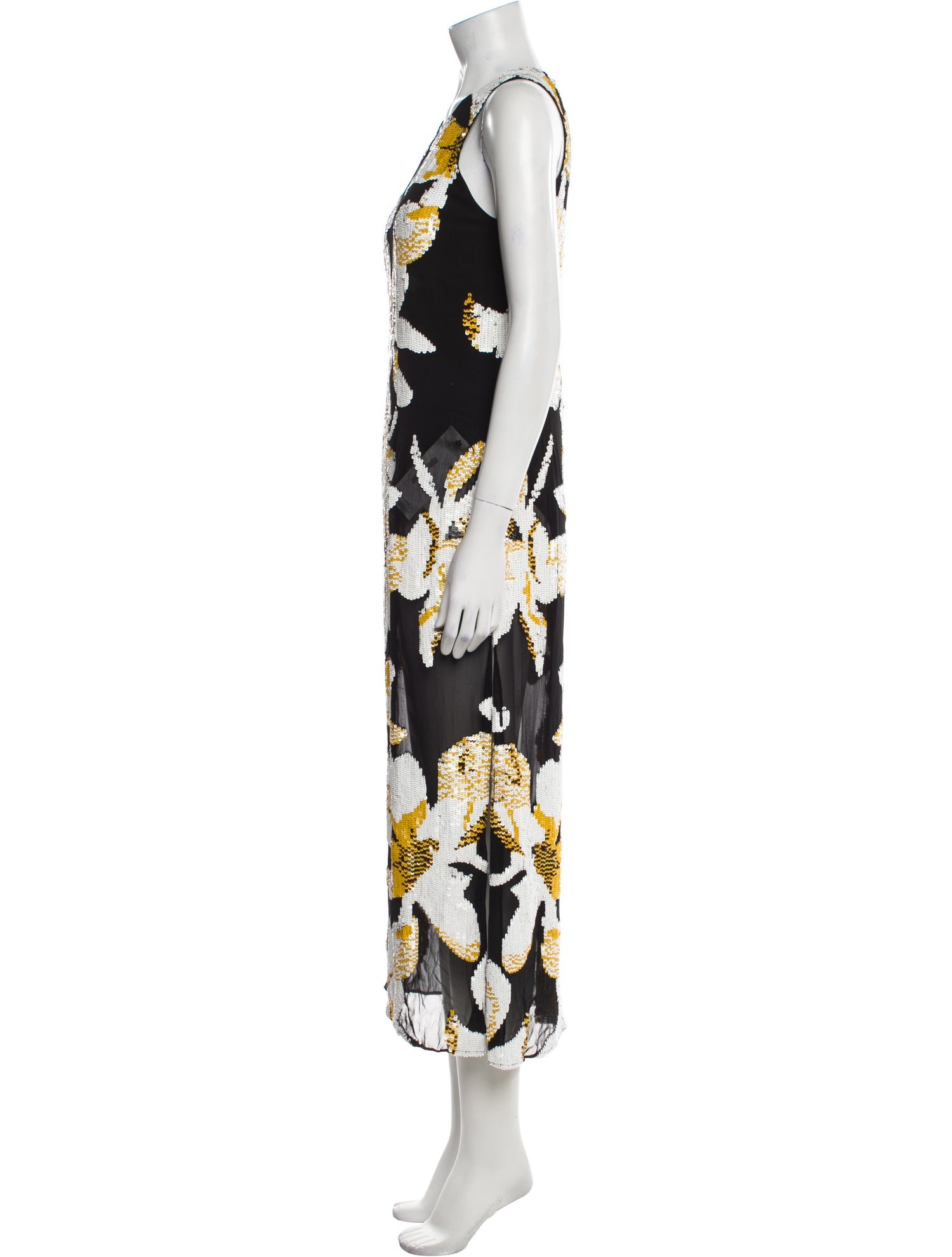 Alice + Olivia Floral Print Long Dress