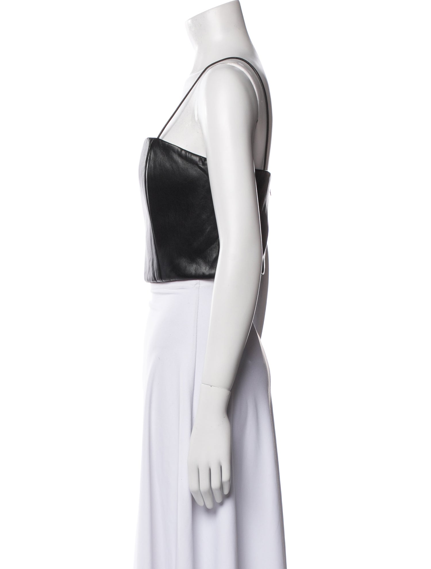 Alice + Olivia Square Neckline Sleeveless Crop Top