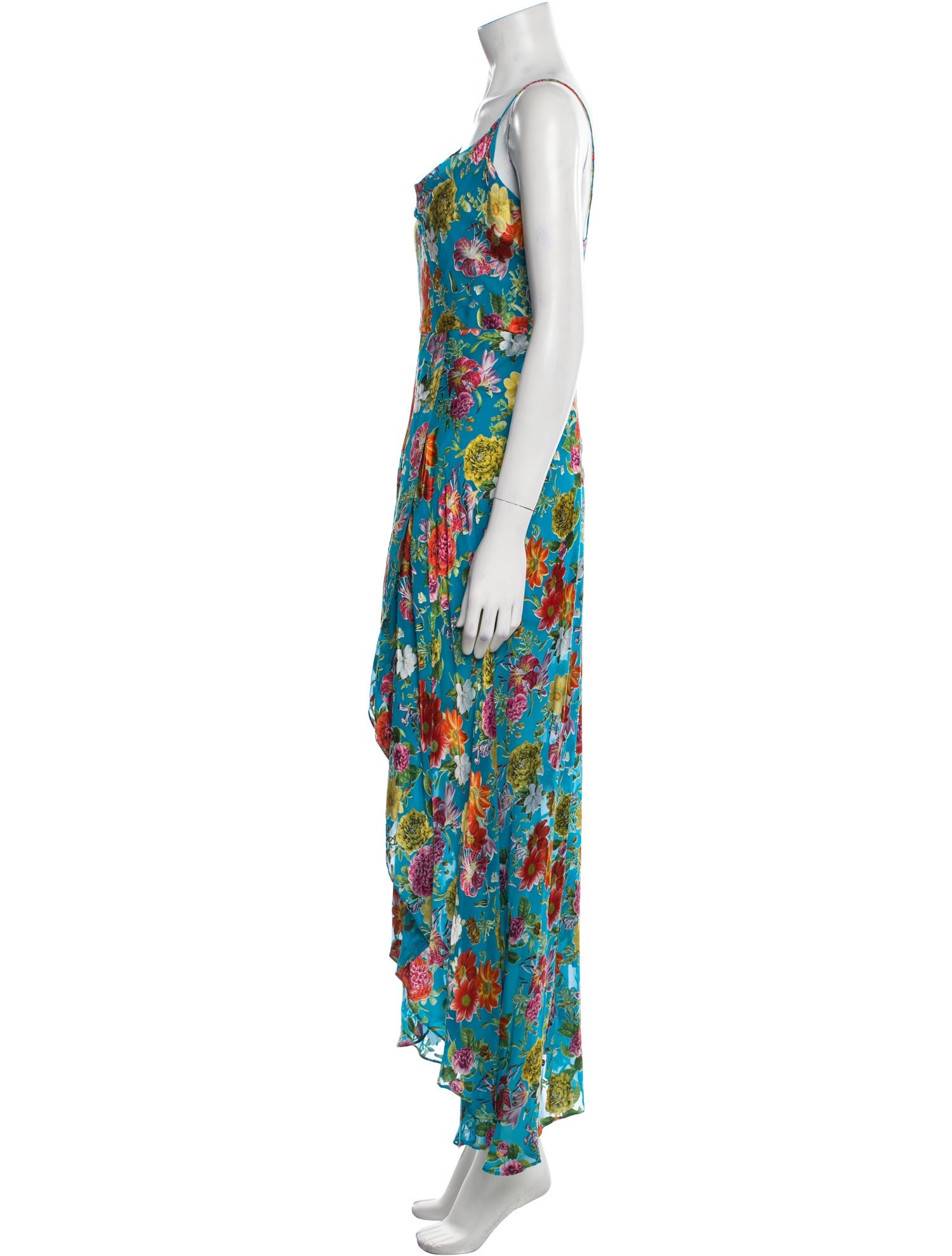 Alice + Olivia Floral Print Long Dress