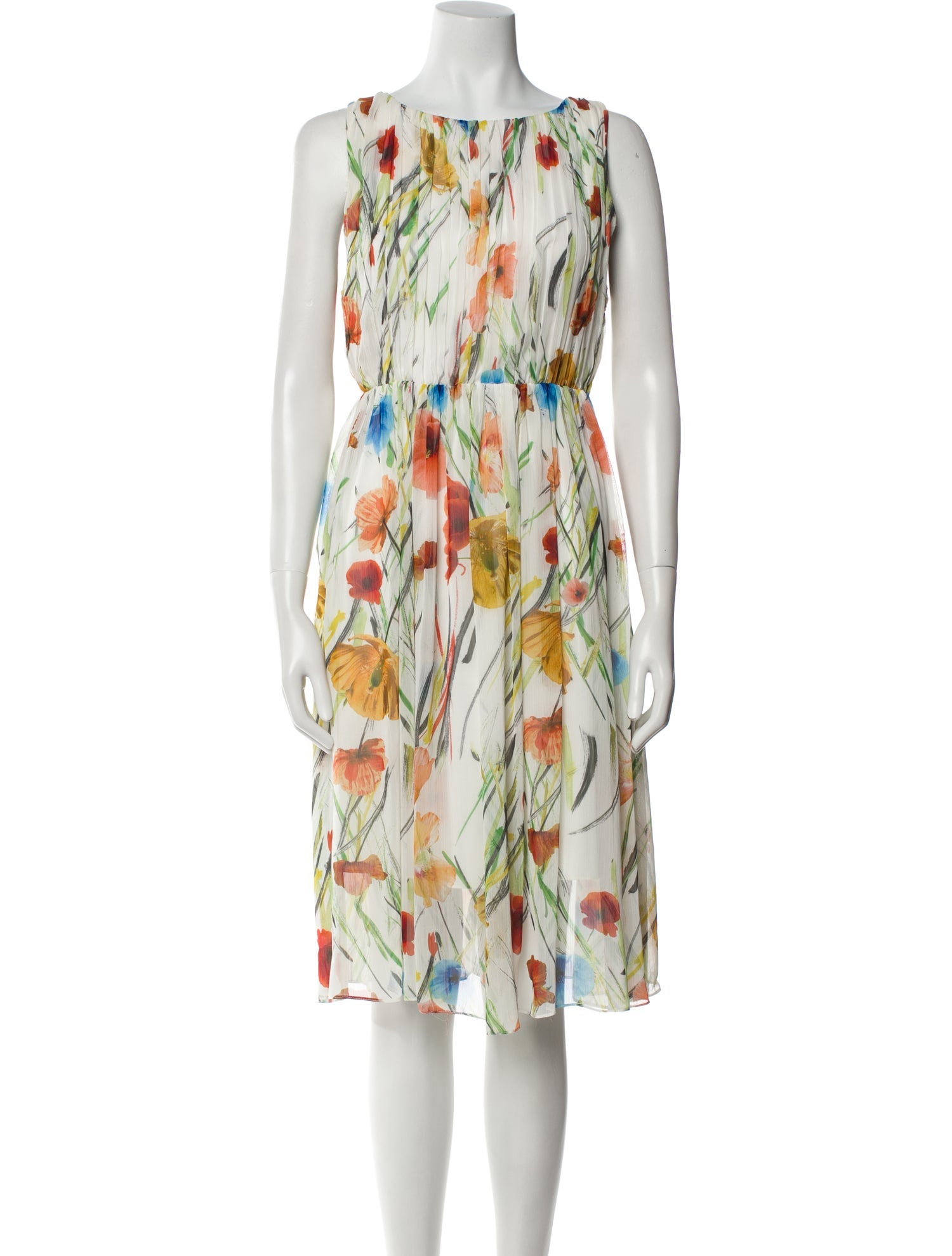 Alice + Olivia Printed Midi Length Dress