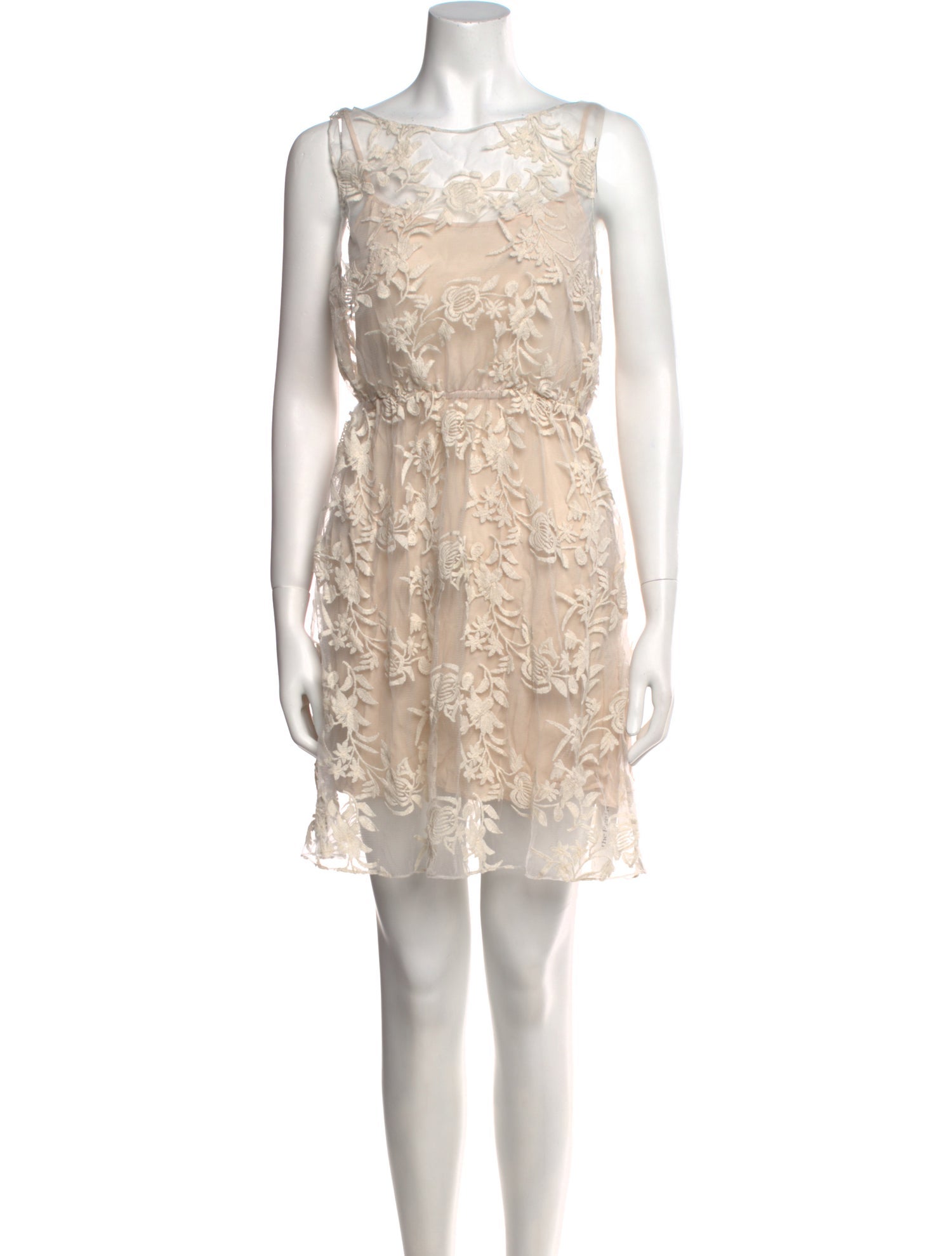 Alice + Olivia Lace Pattern Mini Dress
