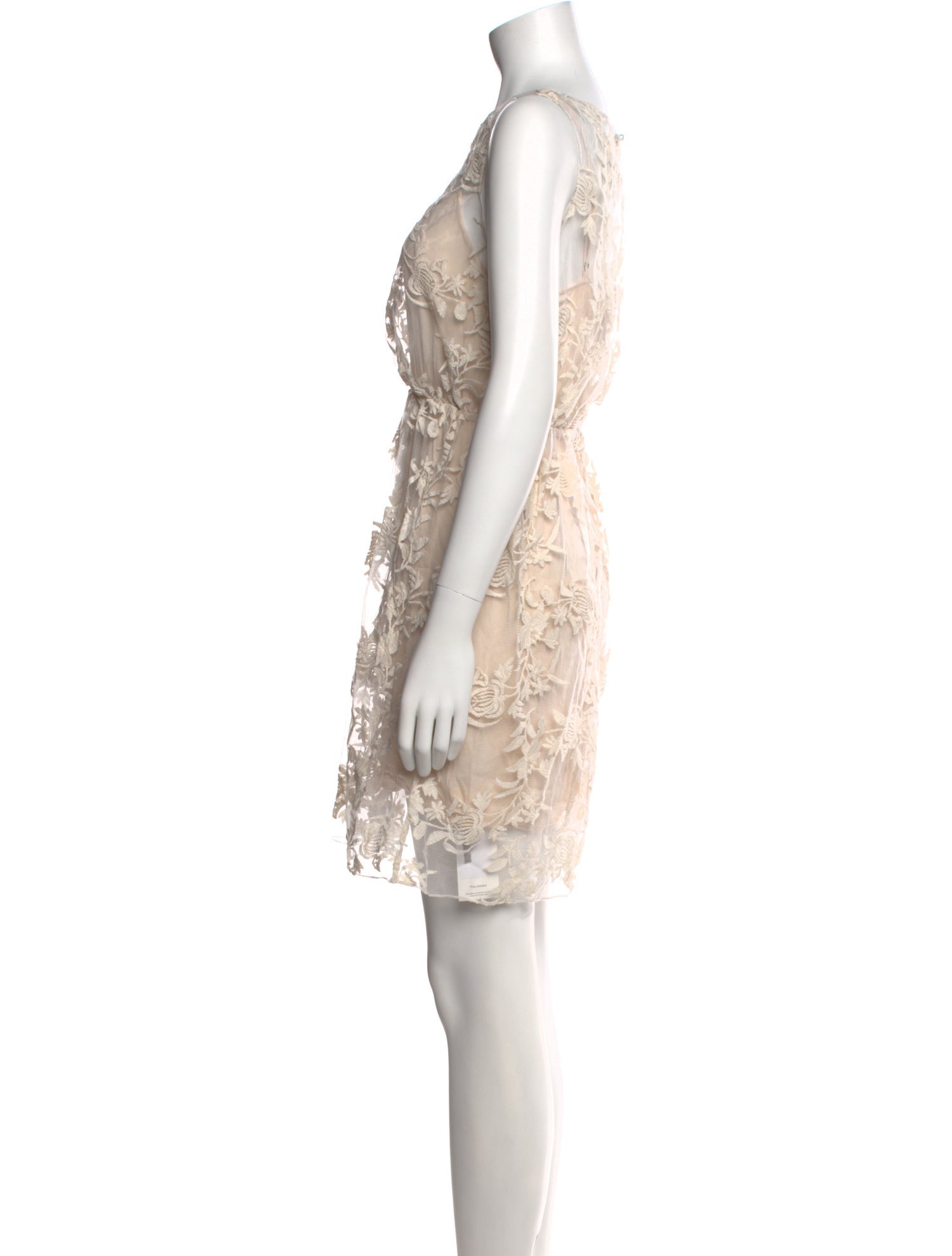 Alice + Olivia Lace Pattern Mini Dress