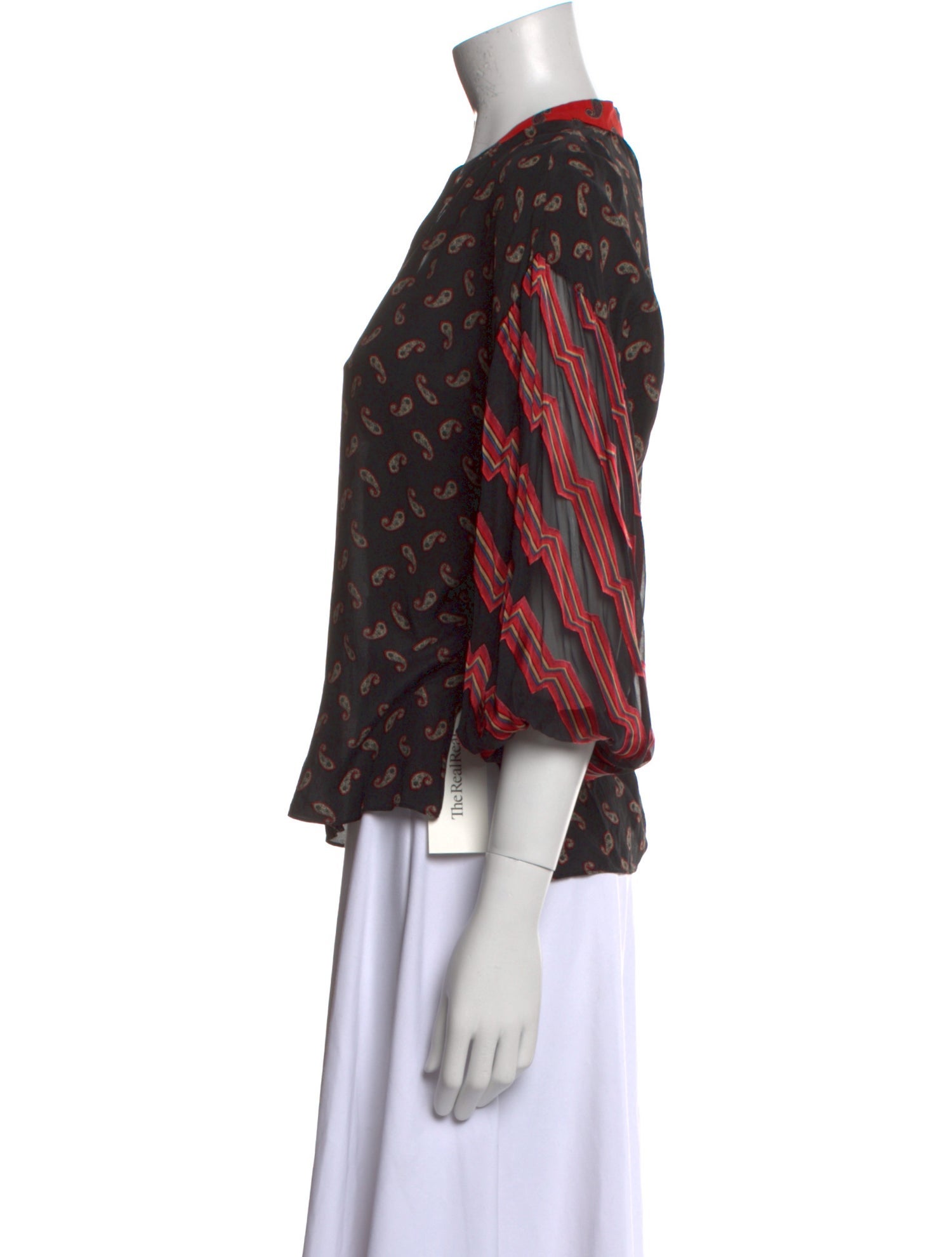 Alice + Olivia Silk Printed Blouse