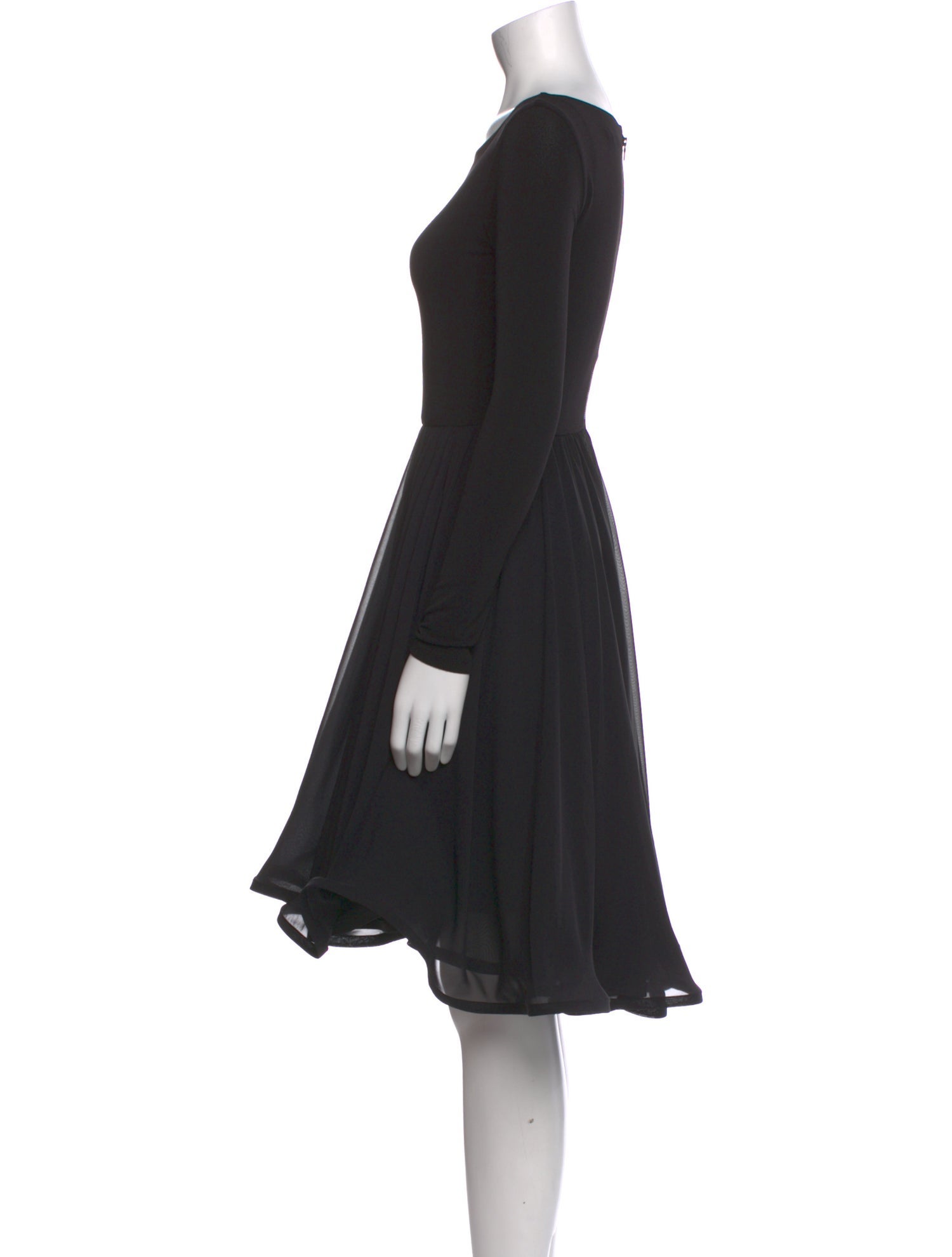 Alice + Olivia Bateau Neckline Mini Dress