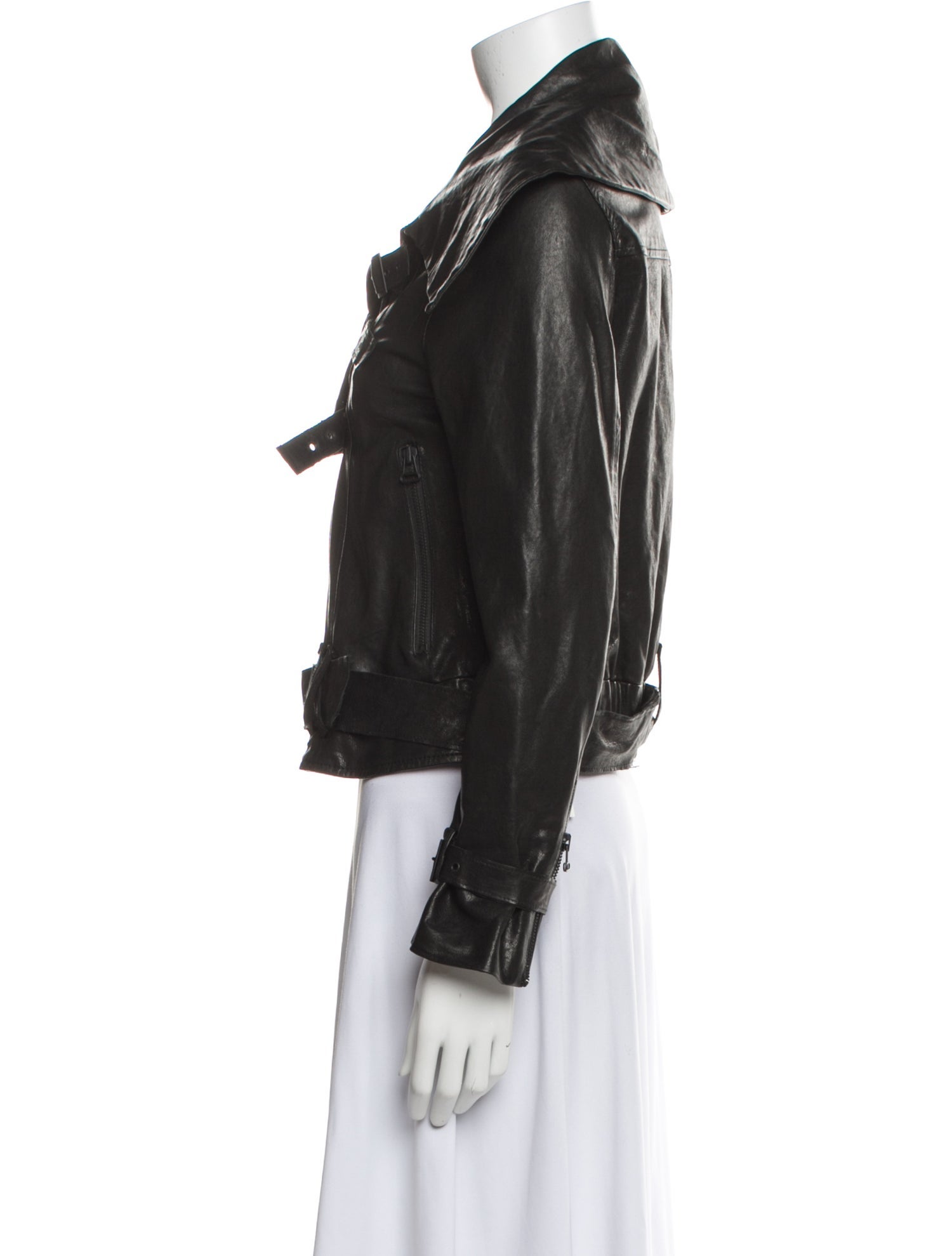 Alice + Olivia Leather Biker Jacket