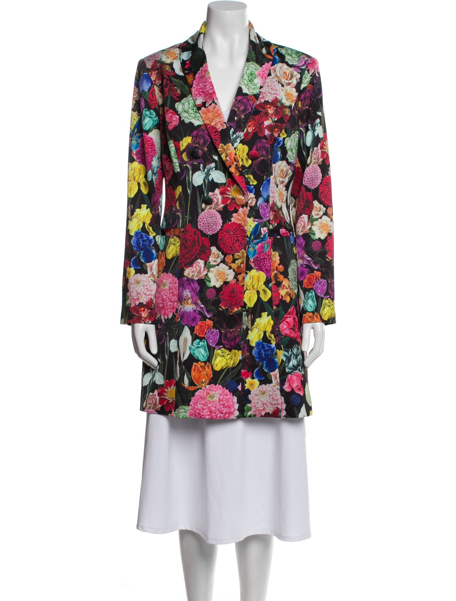 Alice + Olivia Floral Print Coat