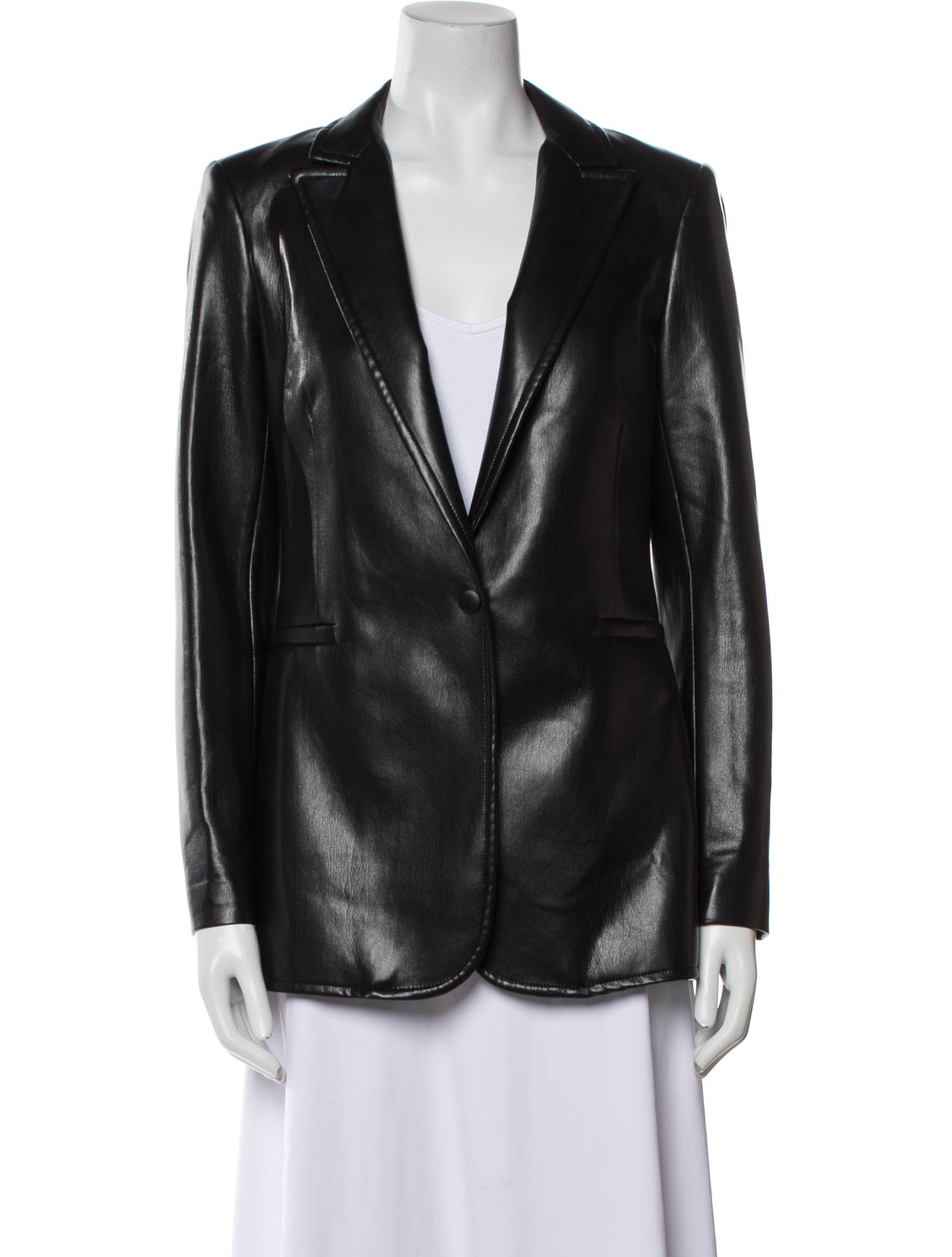 Alice + Olivia Faux Leather Blazer w/ Tags