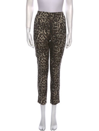 Alice + Olivia Animal Print Skinny Leg Pants