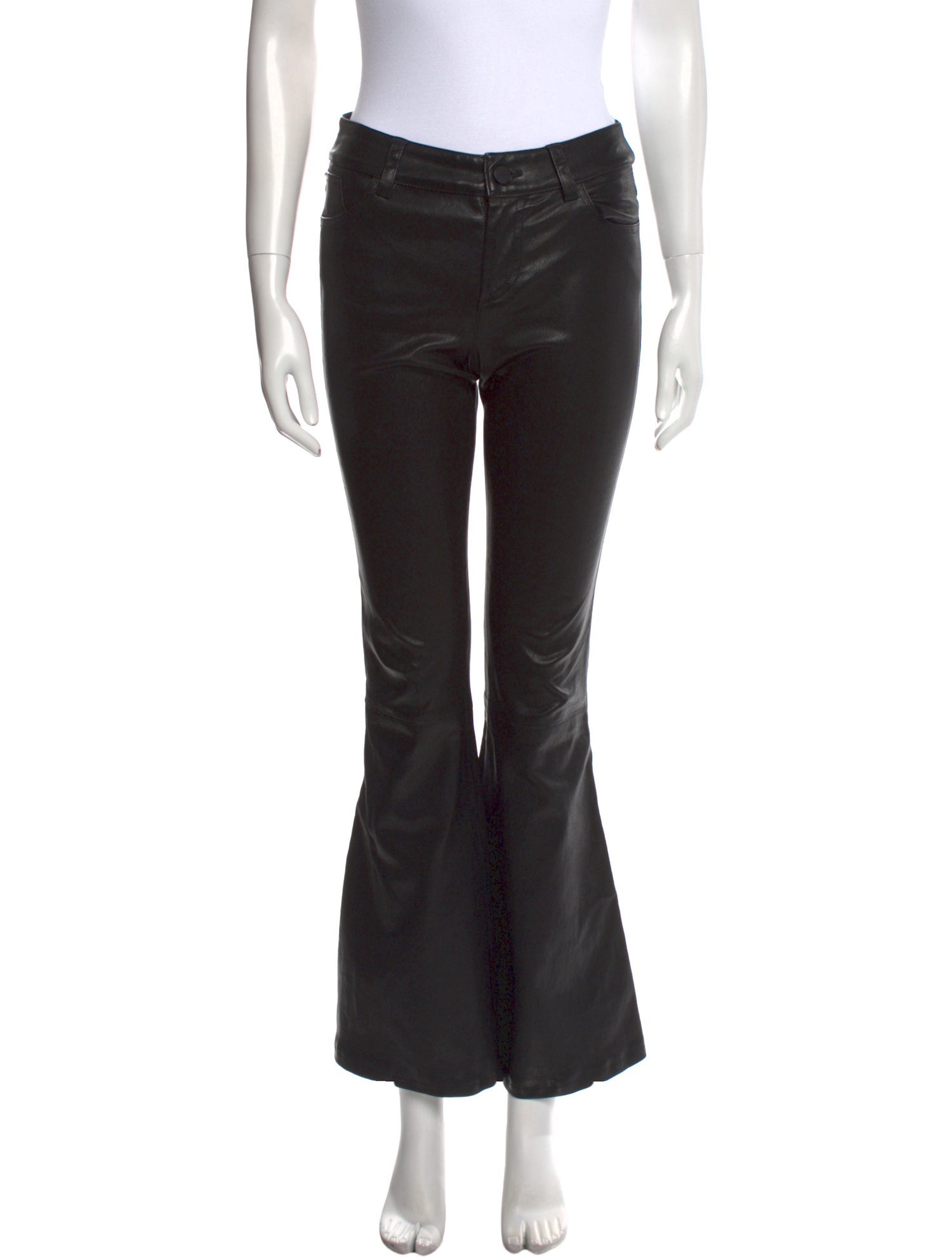 Alice + Olivia Lamb Leather Wide Leg Pants