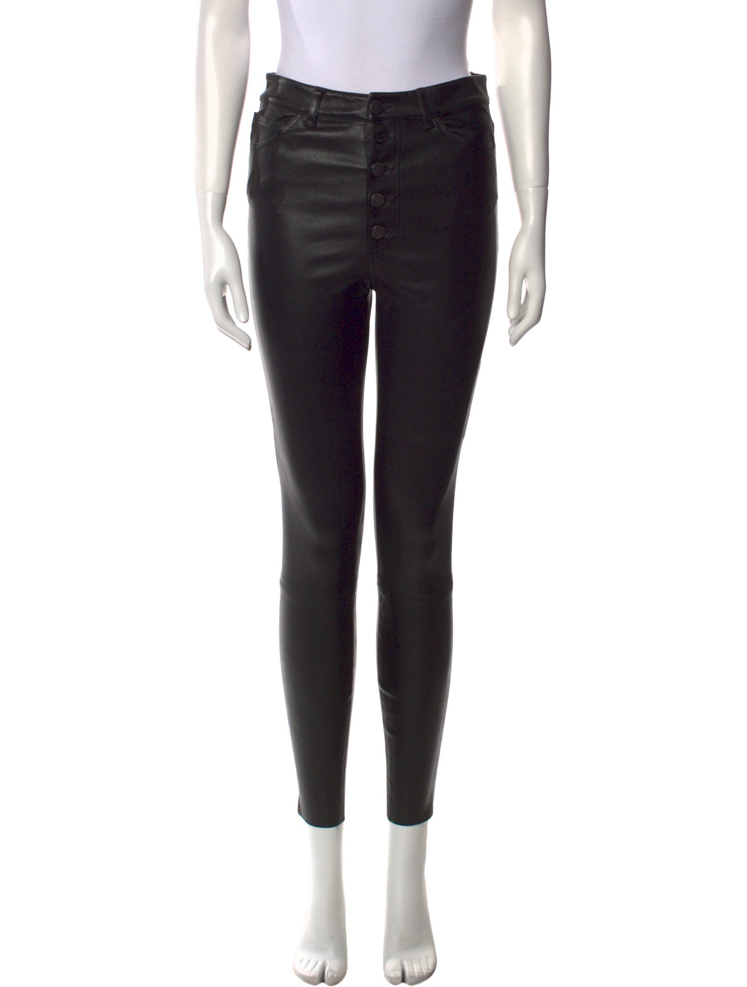 Alice + Olivia Lamb Leather Skinny Leg Pants w/ Tags