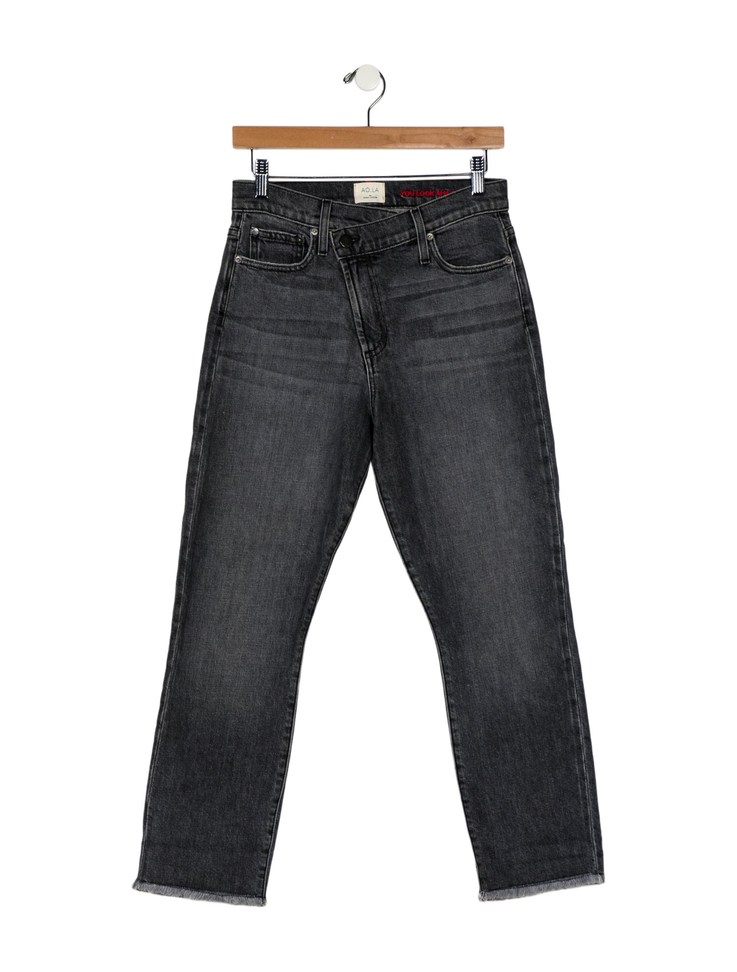 Alice + Olivia High-Rise Straight Leg Jeans