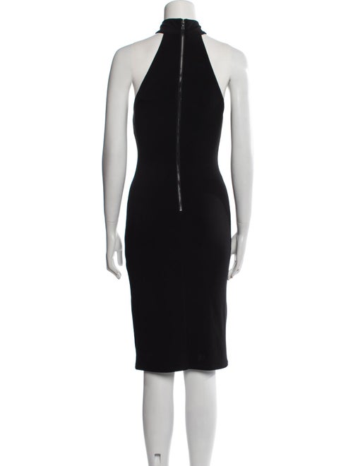 Alice + Olivia Mock Neck Midi Length Dress